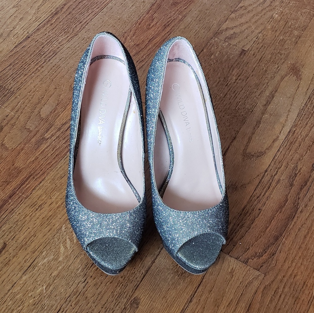 Silver heels